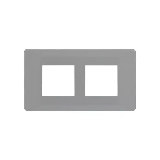 CB91104FE11 entice 4 module plate- Eco Grey