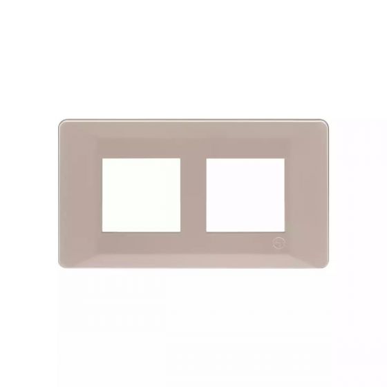 CB91104FL11 entice 4 module plate- Rose Gold