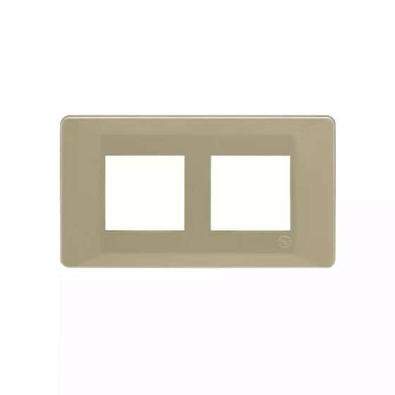 CB91104FU11 entice 4 module plate- Gold Rush