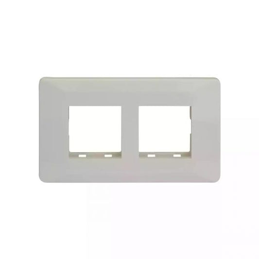 CB91104FW00 entice 4 module grid frame + 4 Module Cover White