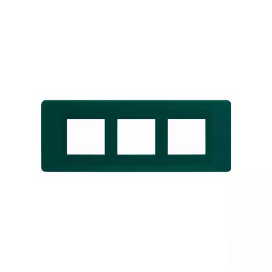 CB91106FD11 entice 6 module plate- Bottle Green