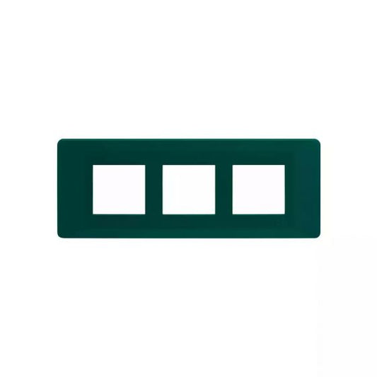 CB91106FD11 entice 6 module plate- Bottle Green