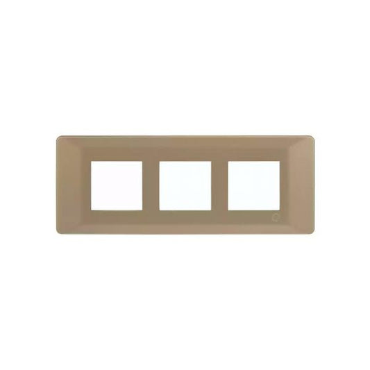 CB91106FR11 entice 6 module plate- Rustic Gold