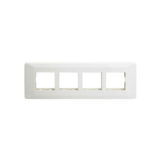 CB91108FW00 entice 8 module grid frame + 8 Module Cover Horizontal White
