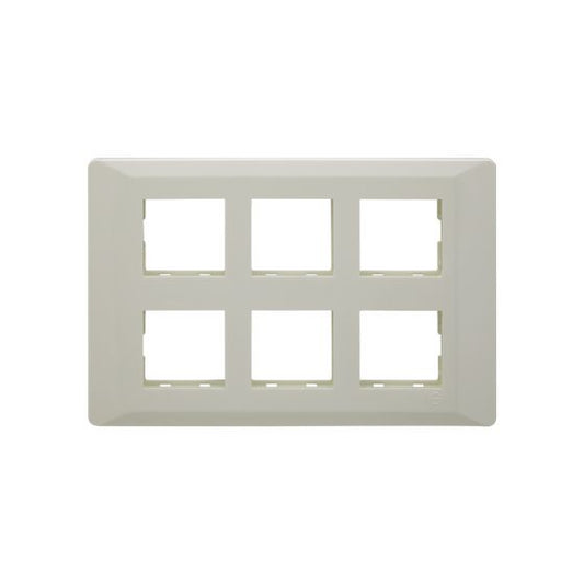 CB91112FW00 entice 12 module grid frame + 12 Module Cove White