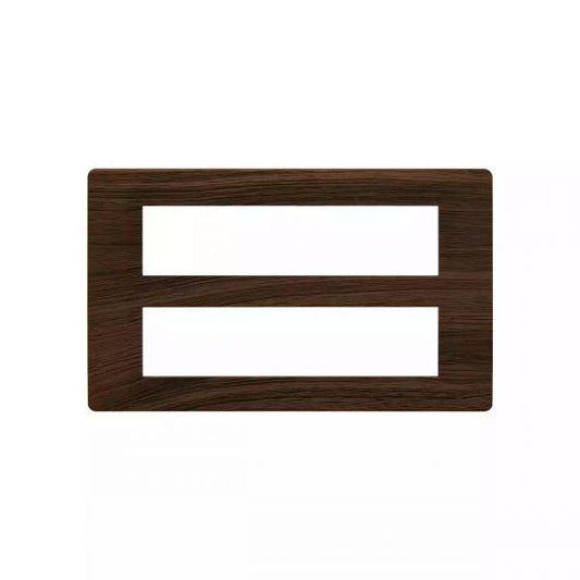 CB91116FA12 entice 16 module plate- Cinnamon Wood