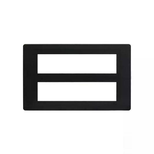 CB91116FB11 entice 16 module plate- Black Beauty