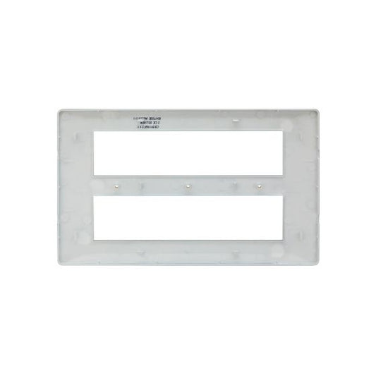 CB91116FI11 entice 16 module plate- Ice Silver