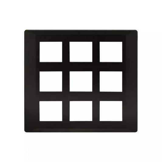 CB91118FB11 entice 18 module plate- Black Beauty