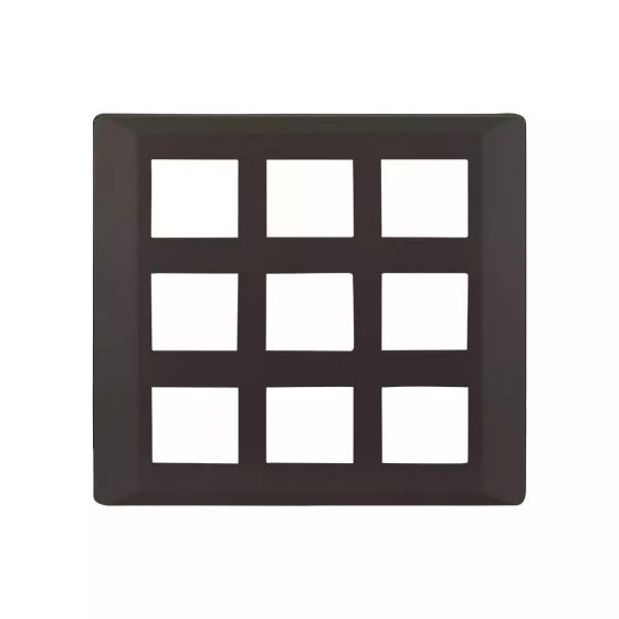 CB91118FG11 entice 18 module plate- Charcoal Grey