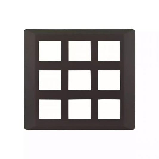 CB91118FG11 entice 18 module plate- Charcoal Grey