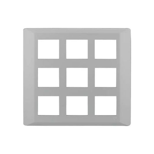 CB91118FI11 entice 18 module plate- Ice Silver