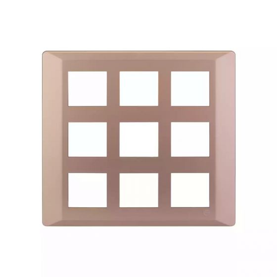 CB91118FL11 entice 18 module plate- Rose Gold