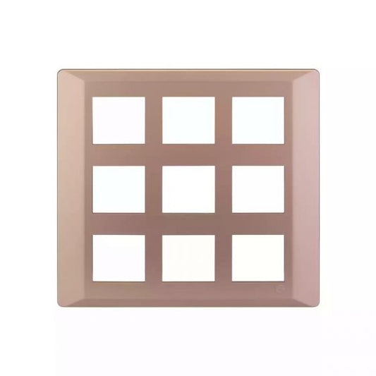 CB91118FL11 entice 18 module plate- Rose Gold