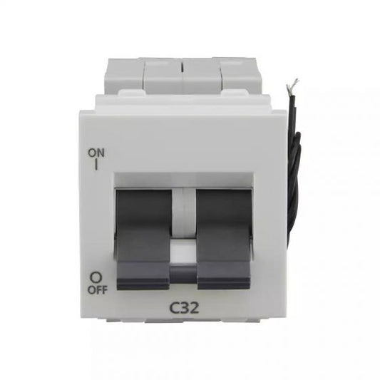 CB91202KW32 entice 32A DP Mini MCB 3 kA White