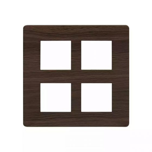 CB91208FA12 entice 8 M plate Square- Cinnamon Wood