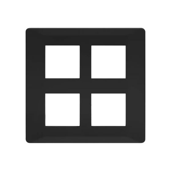 CB91208FB11 entice 8 M plate Square- Black Beauty