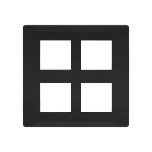 CB91208FB11 entice 8 M plate Square- Black Beauty