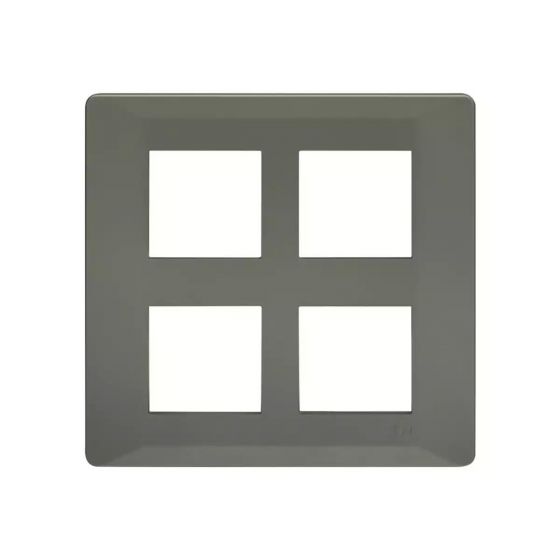 CB91208FE11 entice 8 M plate Square- Eco Grey