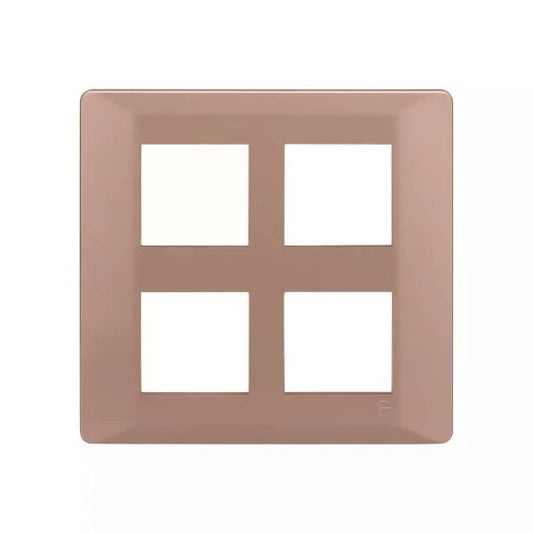 CB91208FL11 entice 8 M plate Square- Rose Gold