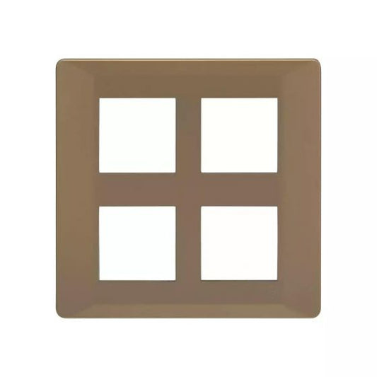 CB91208FR11 entice 8 M plate Square- Rustic Gold