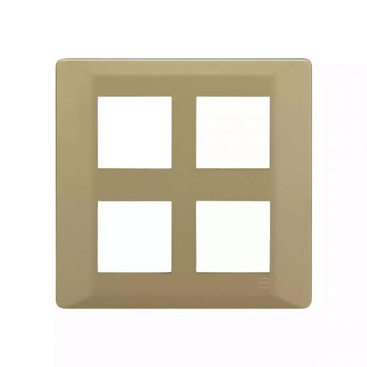CB91208FU11 entice 8 M plate Square- Gold Rush