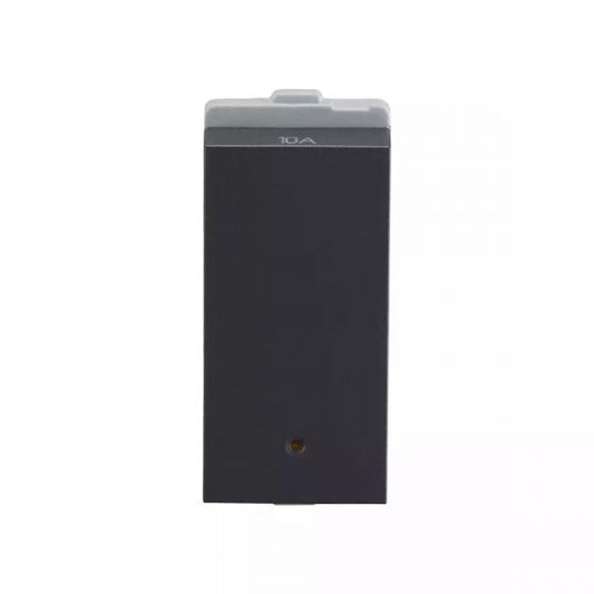 CB91301SG10 entice switch 10A 1way ind 1M-Cha Grey