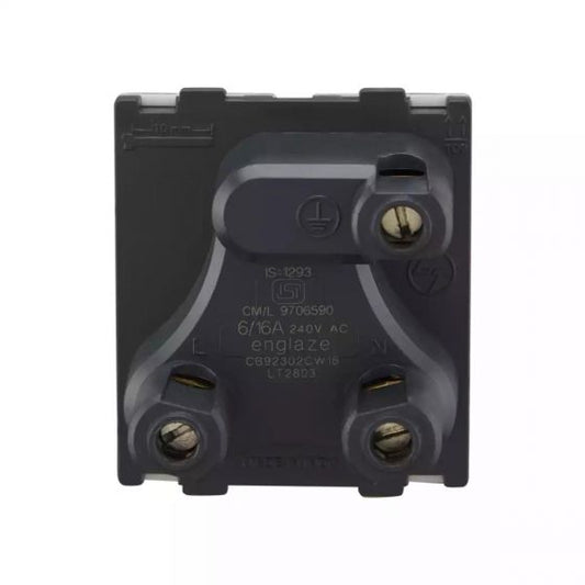 CB91302CW16 entice socket 6A/16A combined with ISI 2M White