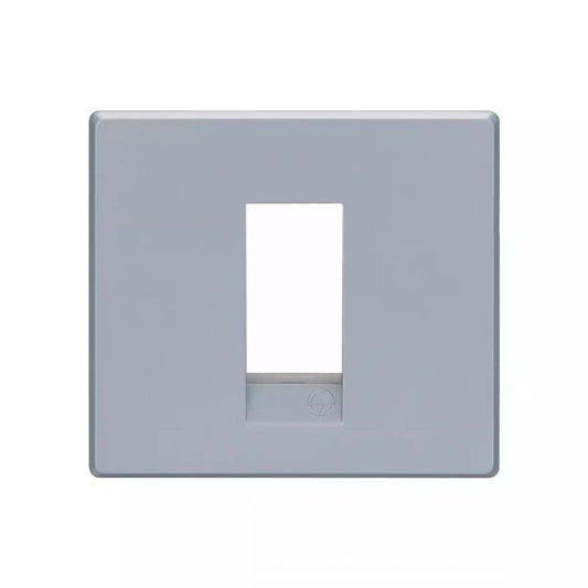 CB92101FS01 englaze 1 module plate M Silver