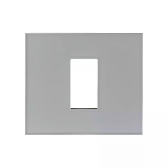 CB92102FS02 englaze 2 module Glass plate S Silver