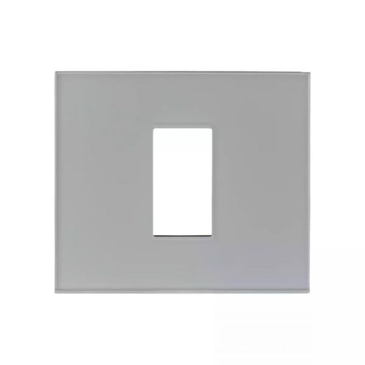 CB92102FS02 englaze 2 module Glass plate S Silver