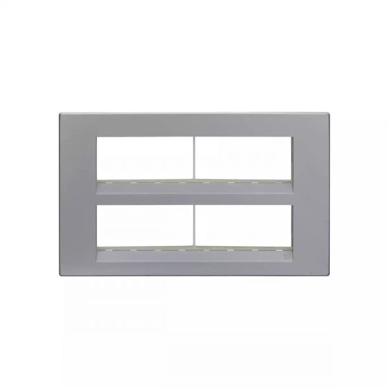 CB92116FS01 englaze 16 module plate M Silver
