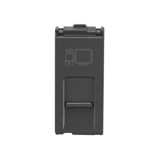 CB92201TM45 englaze RJ 45 Cat 6 shuttered M Grey