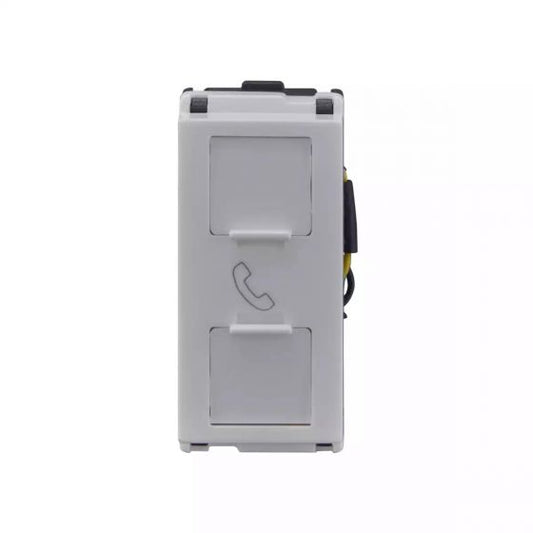 CB92201TW11 englaze Twin RJ 11, with shutters 1M
