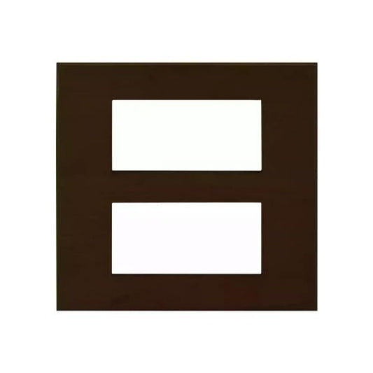 CB92208FM04 englaze 8 M Mocha Wood plate Square
