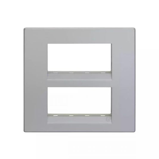 CB92208FS01 englaze 8 M plate Square M Silver