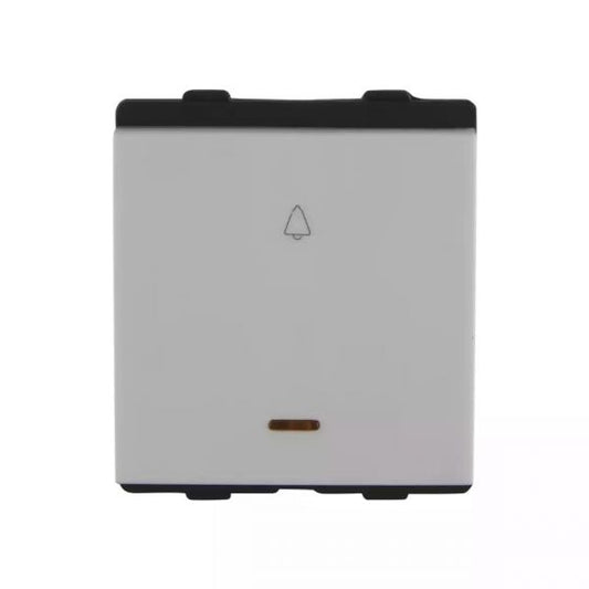 CB92302BW10 englaze 10A bell push with ind 2M