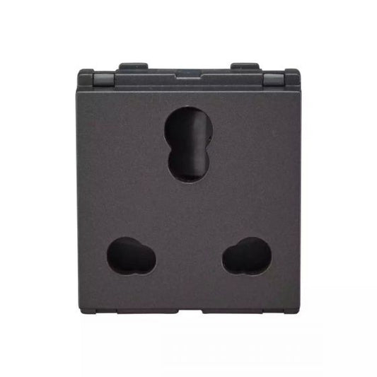 CB92302CM16 englaze 6A/16A 3pin Socket with ISI M Grey 2M