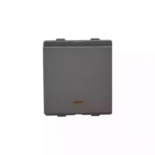 CB92302SM10 englaze Switch 10A 1 Way ind M Grey 2M