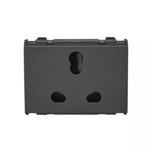 CB92303CM16 englaze 6A/16A 3pin Socket with ISI M Grey 3M