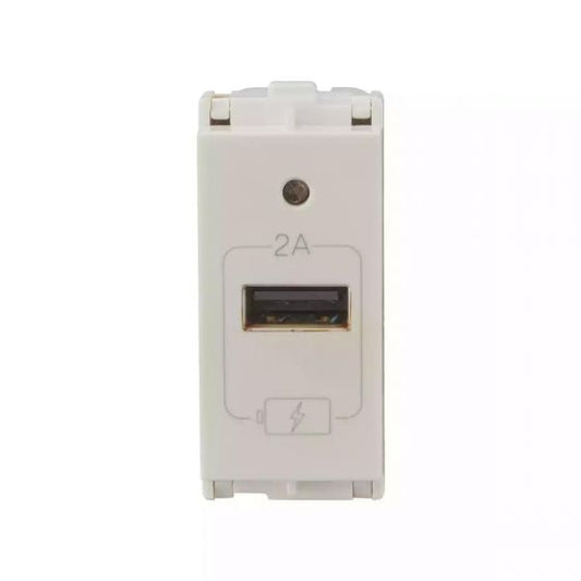 CB93101AW02 enGem USB Charger 2A 1 Module White