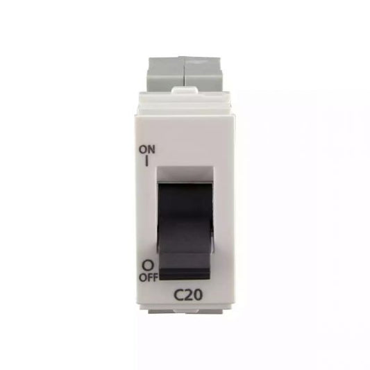 CB93101KW20 enGem 20A SP Mini MCB 3 kA White