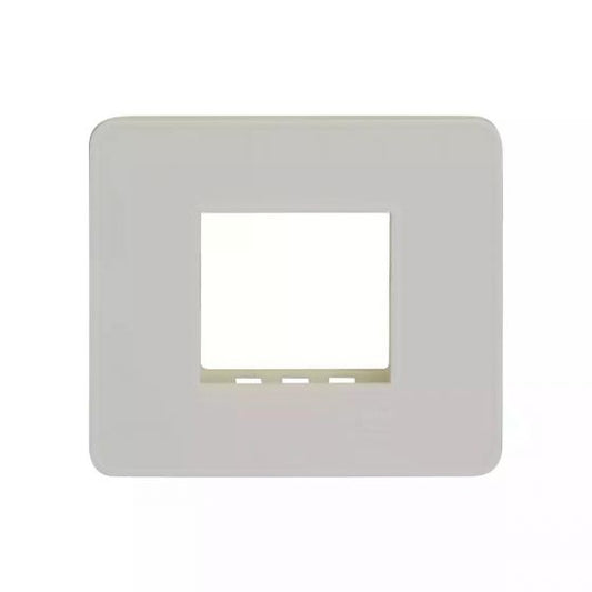 CB93102FW00 enGem 2 module grid frame + 2 Module Cover White