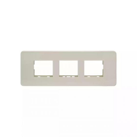 CB93106FW00 enGem 6 module grid frame + 6 Module Cover White