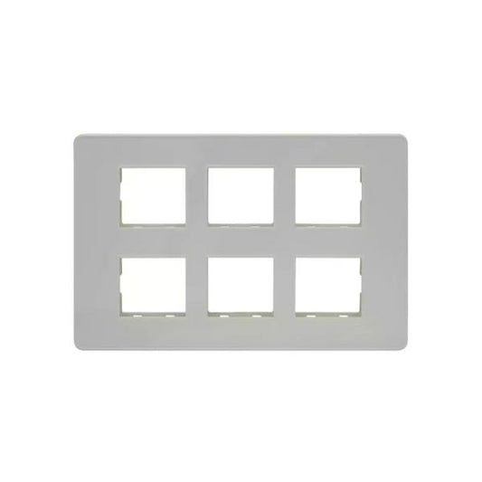 CB93112FW00 enGem 12 module grid frame + 12 Module Cove White