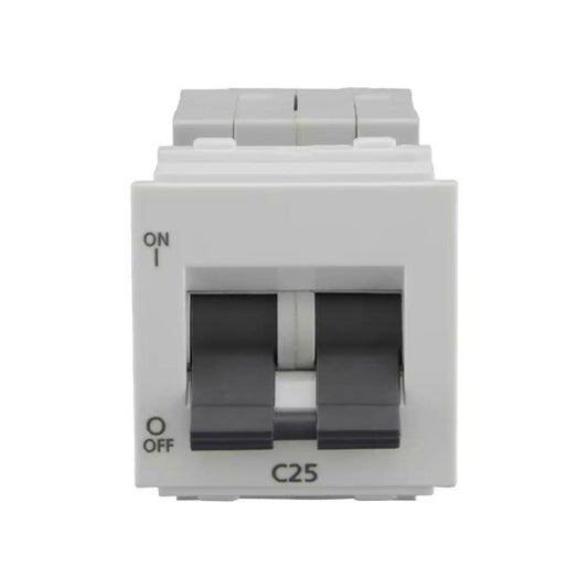 CB93202KW25 enGem 25A DP Mini MCB 3 kA White