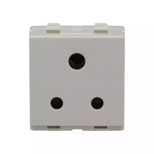 CB93602CW06 enGem 3 Pin Socket 6A with ISI White