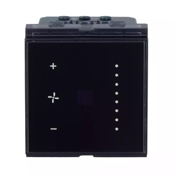 CB98031FK05 englaze Touch Fan Regulator Black Glass