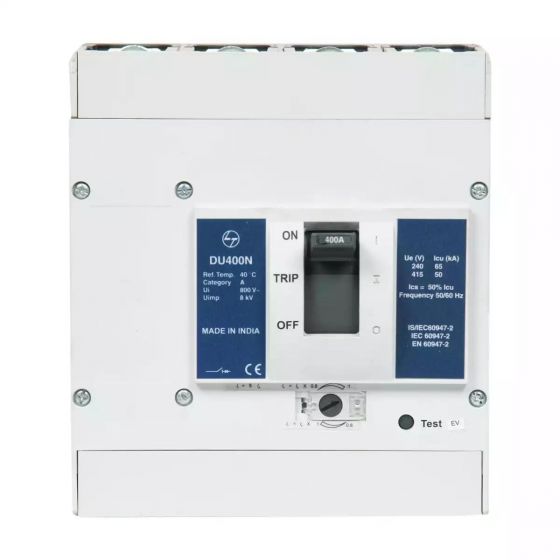 CM98404OOQO DU400N MCCB 320A 4P 415V AC 50kA Thermal Magnetic 50/60 Hz