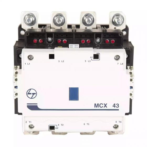 CS97025AOOO MCX Contactor 400A 4P 415V AC In Built 2NO+2NC AC-1 110V AC Coil 50/60 Hz